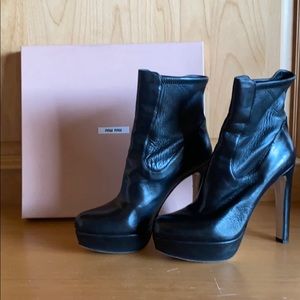 Miu Miu black bootie
